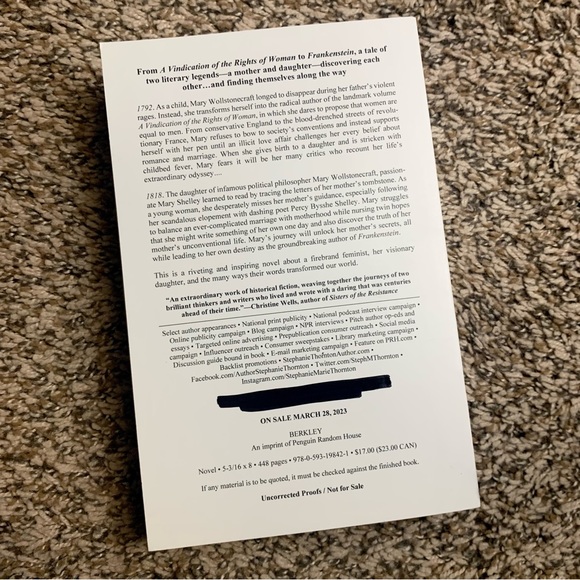 💜 Her Lost Words by Stephanie Marie Thornton ARC - Picture 2 of 2